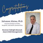 Salvatore Alaimo Receives Prestigious Fulbright-Masaryk  Award